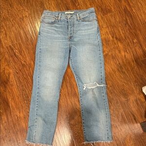 Levi's Light Blue Wedgie Straight Jeans sz30